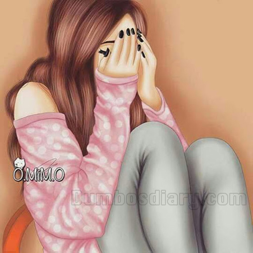 Sad girl crying