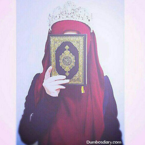 Arab girl with Quran dp