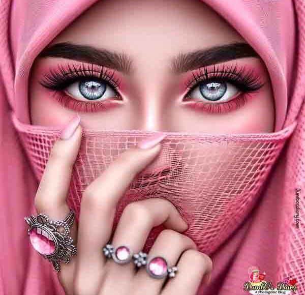 hidden-face-girl-dp-in-pink-hijab