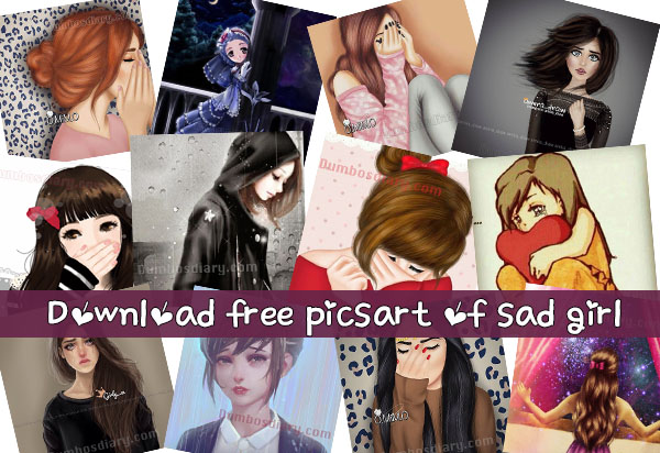 Free PicsArt or Drawing Pictures of Sad or Lonely girl