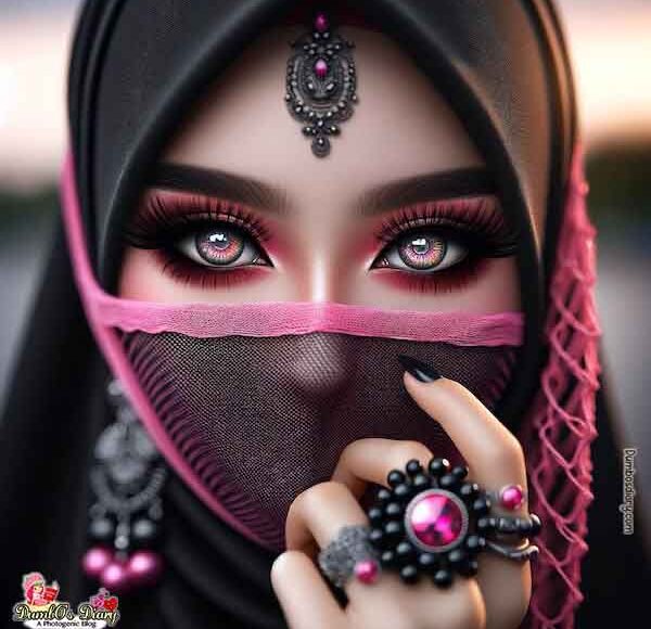 beaitiful-girl-in-black-and-pink-hijab