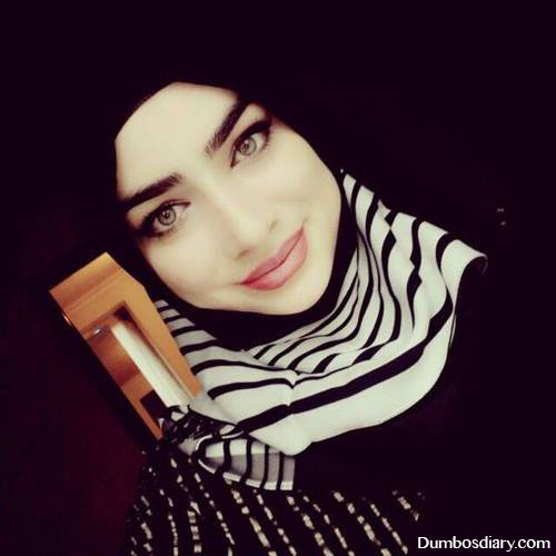 black hijab pretty girl dp