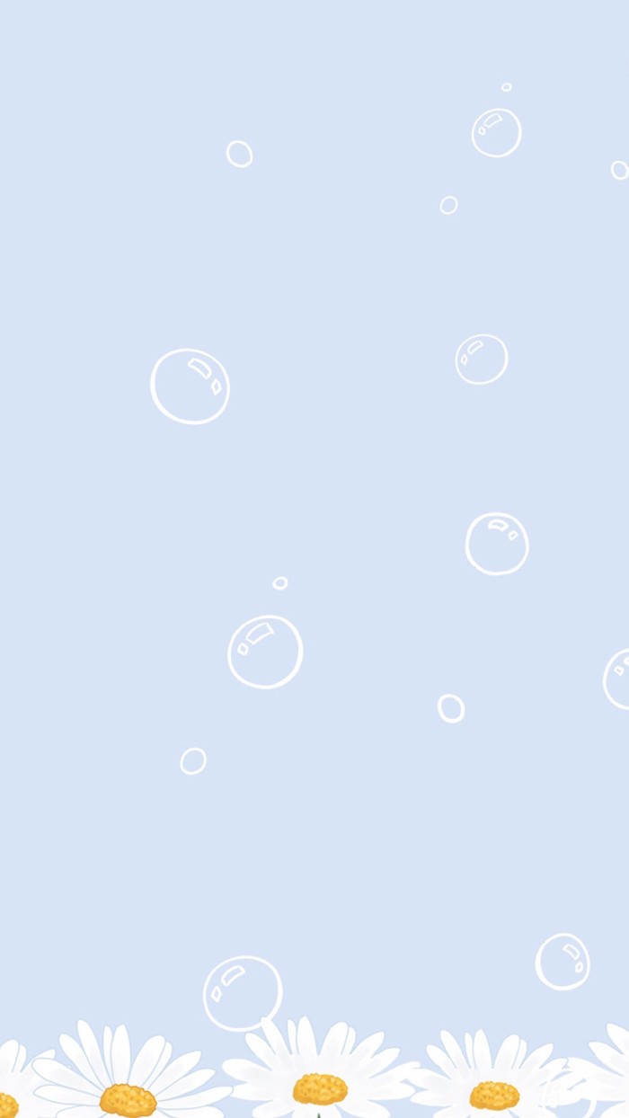 bubbles daisy whatsapp wallpaper