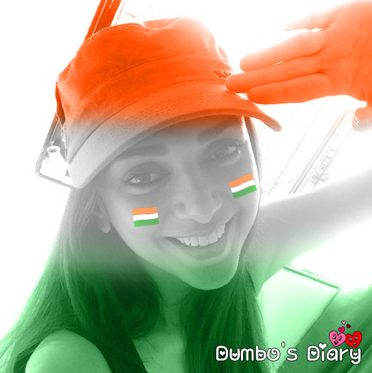 girl saluting on independence day