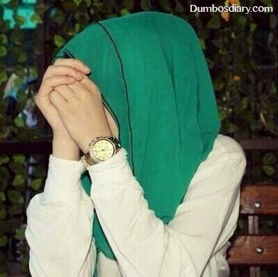 muslim girl with green hijab