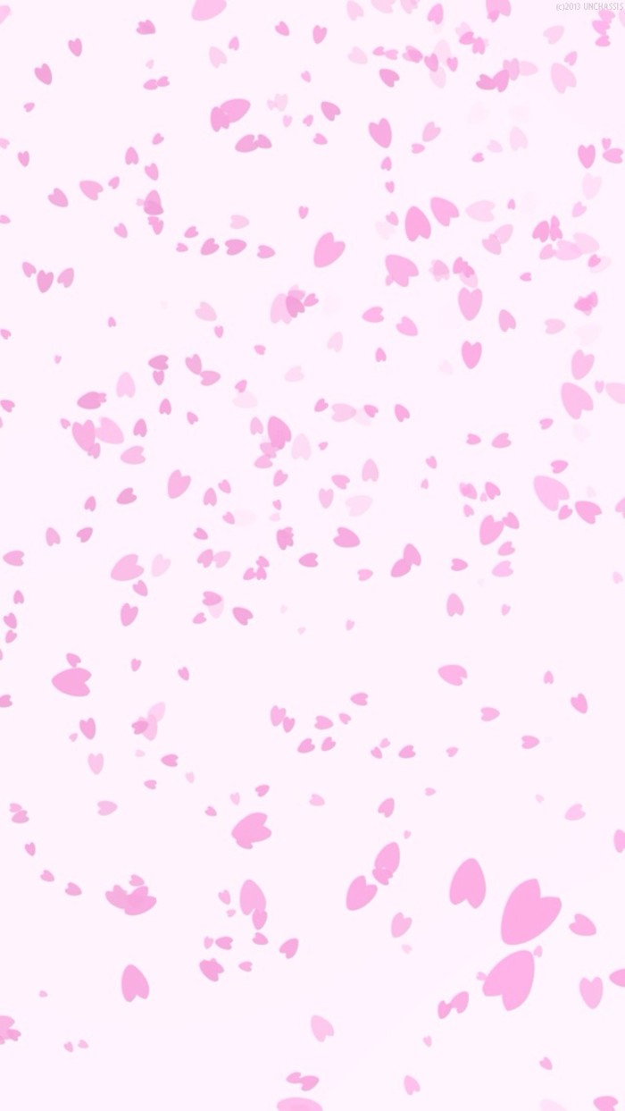 pink falling hearts love whatsapp wallpaper