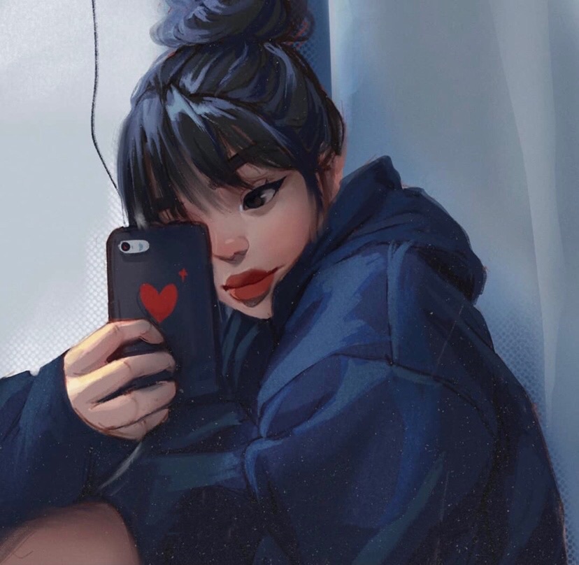 PicsArt or Drawing Pictures of Sad or Alone Girls