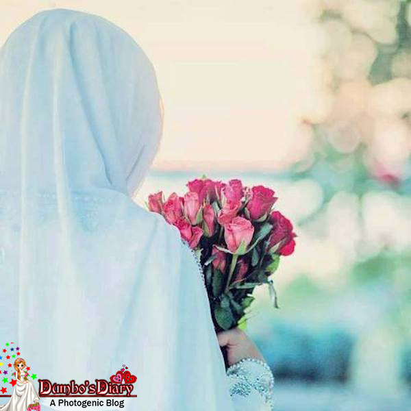 white-hijab-girl-with-rose-bouguet