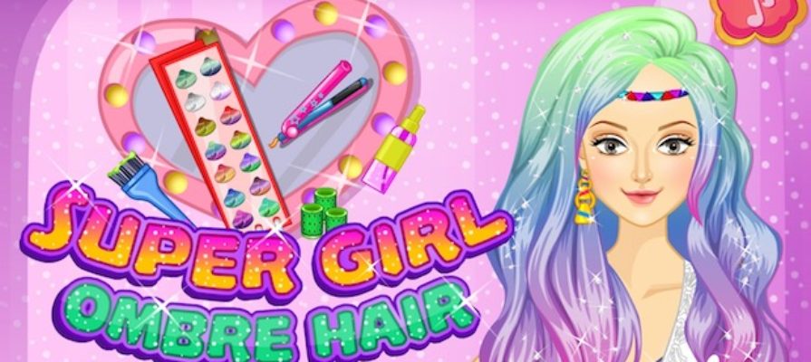 Super Girl Ombre Hair Girly Makeup Game