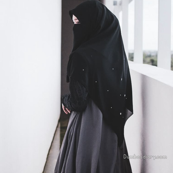 DPs of Stylish, Hiding Face, Hijabi Muslim Girl With Niqab
