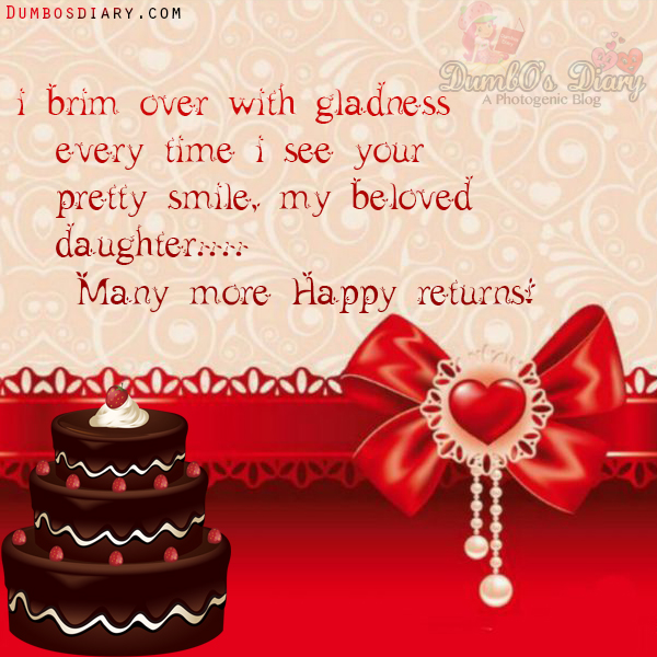 Happy Birthday Wishes For Your Daughter