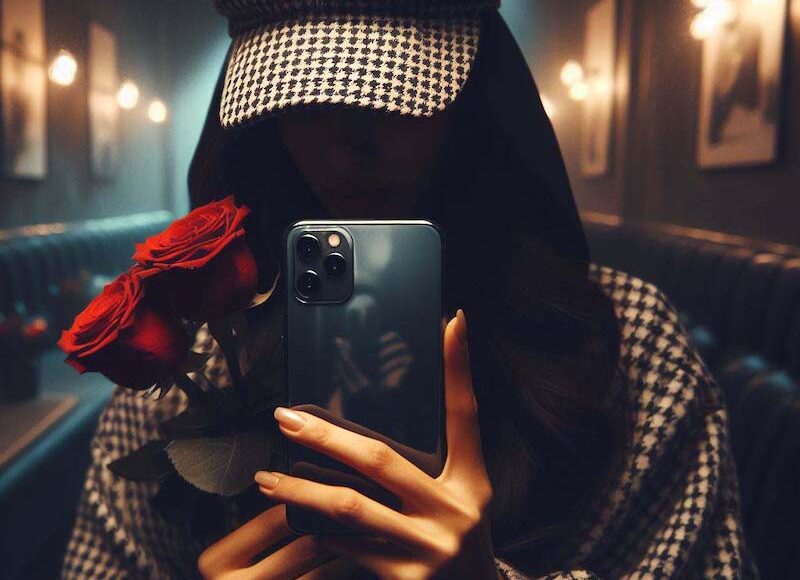 beautiful-girl-with-smartphone-and-rose