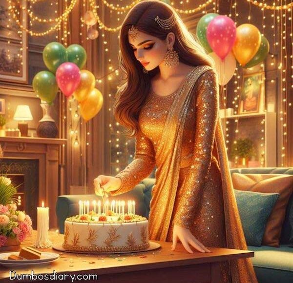birthday-girl-in-saree